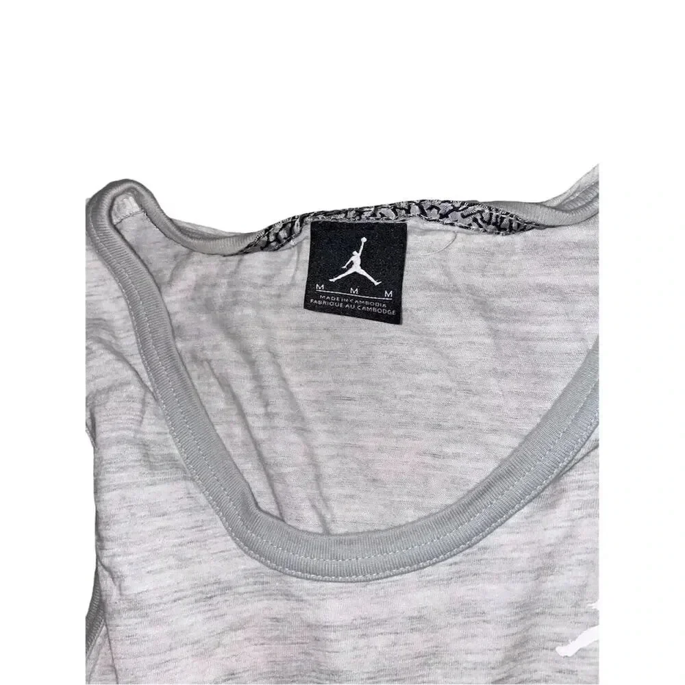 Jordan Air All-Star Men's Gray Tank Top Size M Sleeveless Sports